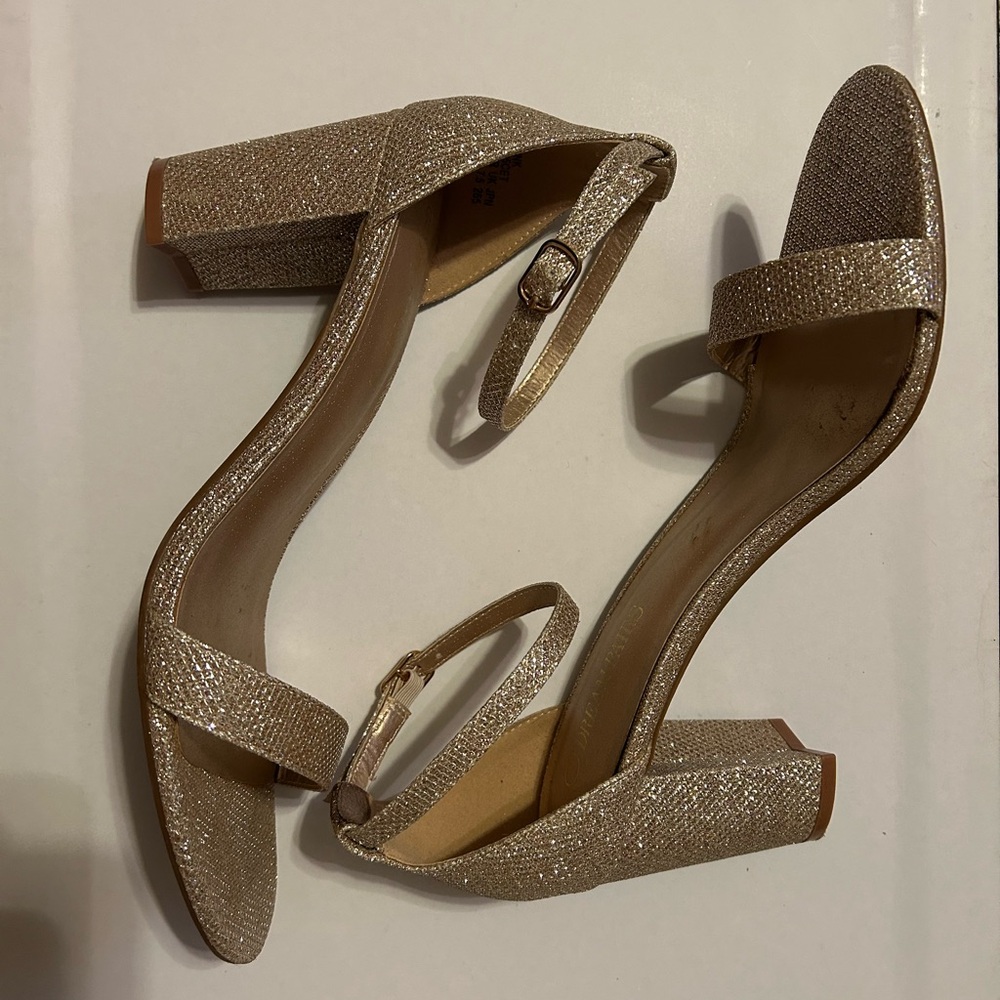 Elegant Gold Women's Heels